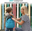 2-in-1 Insulated Food Jar & Snack Container - 15oz Kids Soup Thermos for Hot Food with Handle and Spoon, Leak Proof Reusable Toddler Snack Box, Perfect for School & Travel, Grey by TinyTreasures Baby Boutique