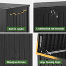 Mars Villa 150 Gallon Outdoor Storage Box Waterproof, Large Resin Deck Box for Outdoor Patio Furniture Cushions, Pool Supplies, Garden Tools, with Hydraulic Hinge, UV-Resistant and Weatherproof, Black by CozyNest Decor