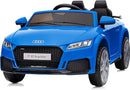 Licensed Audi Electric Kids Car, 12V Kids Ride-on Toy Car for Toddlers w/Remote - Dark Blue by TinyTreasures Baby Boutique