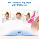 VTech Advanced HQ Max Twin 7" Digital Video 2-Cameras Baby Monitor with Pan Tilt Zoom, Long Battery Life 5000mAh, IPS Screen, Adaptive Multi-Color Night Light, 2-Way Talk, HQ Display, No WiFi, White by TinyTreasures Baby Boutique