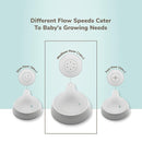 NUK Perfect Match 2-in-1 Natural and Anti-Colic Bottle with Medium Flow, Wide, Adaptable Nipple, 8oz., 4 Pack, BPA Free by TinyTreasures Baby Boutique
