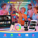 Karaoke Machine for Kids, Toys for 3-12 Years Old Girls Gifts, Kids Karaoke Microphone Machine Toy, Best Fun Christmas Birthday Gifts for 5 6 7 8 9 10 11 Years Teens Girl Boys Pink 2 Mic by TinyTreasures Baby Boutique