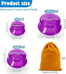 7Pcs Cupping Therapy Set-Professional Silicone Cupping, Suitable for Facial Body Massage/Deep Myofascial Release/Pain Relief/Muscle Relaxation & More (Purple,7pcs)