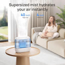 Dreo Humidifiers for Bedroom, Top Fill 4L Supersized Cool Mist Humidifier with Oil Diffuser and Nightlight, 36H Runtime, Quiet Ultrasonic Humidifiers for Home, Large Room, Baby Nursery and Plants by TinyTreasures Baby Boutique