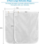 GOGOODA Delicates Laundry Bags, Fine Mesh Wash Bag for Lingerie, Underwear, Bra, Silk, Socks with Hanging Loop by TinyTreasures Baby Boutique
