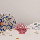 5.8" H Pink Coral Decor - Resin Coral Statue, Nautical Decor for Home, Bedroom, Bathroom, Living Room, Ocean Themed Cabinet Shelf Tabletop Decoration by CozyNest Decor