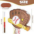 WERNNSAI Baseball Piñata - Baseball Piñata Bundle with Blindfold and Bat Sports Birthday Party Decorations for Boys Kids Pull String Baseball Gloves Piñata Family Games Baseball Party Supplies by TinyTreasures Baby Boutique