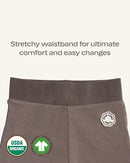 MON CHOU Organic Cotton Baby Pants - 100% Pima Cotton - Lightweight and Breathable Infant Pants for All Seasons by TinyTreasures Baby Boutique