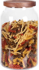 1 Gallon Glass Jar with Airtight Lid and Anti-Skid Bottom for Dry Food Storage by CozyNest Decor