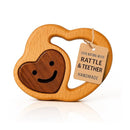 Baby Essentials – Wooden Teething Toy for 3–6 Months | Natural Baby Rattle | Safe Toys for Newborns by TinyTreasures Baby Boutique