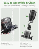 Cold Press Juicer, ECOSELF Juicer Machines with 4.35" Large Feed Chute Fit Whole Fruits & Vegetables, Self Feeding for Juice Extractor Machine, Easy to Clean and Assemble, High Juice Yield by CozyNest Decor
