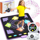 Dance Mat for Kids, Rechargeable Dance Mats for Girls and Boys, Light-up Dancing pad Game with Wireless Bluetooth, Christmas Birthday Gifts Ideas for 3 4 5 6 7 8 9 10 11 12 Year Old Kids by TinyTreasures Baby Boutique