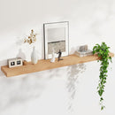 Floating Shelves for Wall, USA-Sourced Oak Wood 55 Inch Long Wall Shelves, Natural Wooden Wall Mounted Picture Ledge Shelf, Nursery Book Storage Shelf Kids Bookshelf, Display Shelf for Bathroom by TinyTreasures Baby Boutique
