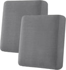 H.VERSAILTEX Super Stretch Individual Seat Cushion Covers Sofa Couch Slipcover Sets Thick Jacquard Textured Twill Fabric (2 Piece Medium Covers, Grey) by CozyNest Decor