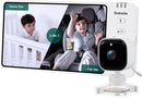 BABELIO Wireless Baby Car Camera with 5" HD Night Vision, Battery-Powered Rear Facing Car Seat Monitor for Kids and Pet, Easy Install 360° Rotatable Backseat Mirror, Newborns Travel Essentials Gifts by TinyTreasures Baby Boutique