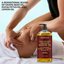 MAJESTIC PURE Cellulite Massage Oil for Massage Therapy - Refreshing, and Relaxing - Natural Oils with with Vegan Collagen & Stem Cells - for All Skin Types - Men and Women - 8 fl oz by CozyNest Decor