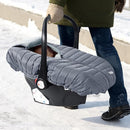 Orzbow Winter Car Seat Cover - Baby Car Seat Cocoon Cover for Boys & Girls, Warm Carseat Canopy Cover to Protect Baby from Wind, Rain & Snow, Waterproof, Universal Fit for Infant Car Seat, Grey by TinyTreasures Baby Boutique