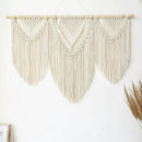 large macrame wall hanging - Boho Tapestry Macrame Wall Decor Art- Chic Bohemian Handmade Woven Tapestry Home Decoration for Bedroom Living Room Apartment Wedding Party - 43"x32" (Beige-Triangle) by CozyNest Decor