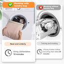 4-Piece Large Durable Organic Cotton Mesh Laundry Bags with Sturdy Zippers and Breathable Mesh are Delicate Laundry Bags for Underwear, Clothes, Pants and Socks by TinyTreasures Baby Boutique
