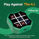 3 in 1 Electronic Tic Tac Toe Game, Handheld Digital Tic Tac Toe Bolt Game with Silent Mode, Portable Learing Toy Gift for Kids & Adults, Green(One Pack) by TinyTreasures Baby Boutique