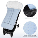 Yoofoss Stroller Cover for Winter, Toddler Stroller Footmuff Universal for Most Stroller, Water Resistant Warm Coral Baby Stroller Bunting Sleeping Bag Blue by TinyTreasures Baby Boutique