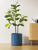 LE TAUCI 12 Inch Pots for Plants, Ceramic Large Plant Pot for Indoor Plants, Mid-Century Modern Flower Planter Pots with Drainage Hole and Removable Plug, Round Planter Pot, Reactive Glaze Blue by CozyNest Decor