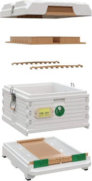 Ergo Insulated 10 Frame Bee Hive Set [NO Frames Included] (Single Hive, White Body Green Entrance) by GreenHaven Gardens