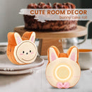 QANYI Bunny Night Light for Kids - Soft Plush Toy with Bunny Alarm Clock, Sleep Light for Bedroom, Gifting, Christmas, New Year by TinyTreasures Baby Boutique