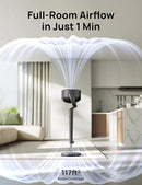 Dreo Fan for Bedroom, 120° Oscillating Standing Fans, Quiet Floor Fan with DC Motor, 100ft Pedestal Fans for Room, 9 Speeds, 4 modes, 20dB, 120° Manual Vertical, 37-42" Adjustable Height, 9H Timer by CozyNest Decor