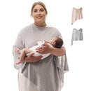 Momcozy Ultra-Light Nursing Cover for Breastfeeding, Soft Breathable Tencel™ Lyocell Fabric, Multi-Use Feeding Shawl, Newborn Essentials Must Haves(Light Gray, Plus) by TinyTreasures Baby Boutique