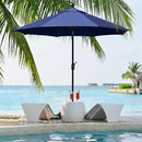 EliteShade USA 10-Year-Non-Fading 9Ft Market Umbrella Patio Umbrella Outdoor Table Umbrella with Ventilation, Navy Blue by GreenHaven Gardens