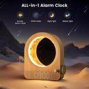 Sunrise Alarm Clock, White Noise Machine & Meteor Moonlight - 10 Soothing Sounds, Dual Alarms, 30/60/90min Timer, Easy Snooze - Bedroom Gift for Insomnia Adults/Women - Wood by TinyTreasures Baby Boutique