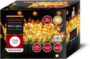 150LIGHTS Yellow Extra-Bright with End Connectors Christmas Decorative Lights 9.72m UL Certified Mini String Light Set Waterproof for Home Garden Holiday Christmas Tree Party Patio Wedding by CozyNest Decor