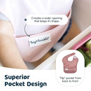 Tiny Twinkle Mess Proof Baby Bibs for Eating - Waterproof, Wipeable Bibs - Toddler Bibs - Travel Friendly - PFAS, PVC, BPA, Phthalate Free - Baby Food Bibs (3 Pack,Sage,Taupe, Dandelion) by TinyTreasures Baby Boutique