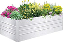 SnugNiture Galvanized Raised Garden Bed 6x3x2FT Outdoor Large Metal Planter Box Steel Kit for Planting Vegetables, Flowers by GreenHaven Gardens