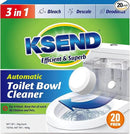 Toilet Bowl Cleaner Tablets - 20 PCS Automatic Bleach Toilet Cleaner Tablets, Slow-Releasing Deodorizing & Descaling, Powerful Bathroom Tank Cleaner by CozyNest Decor