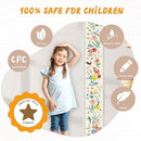 Personalized Name Growth Chart for Wall, Flower Birds Canvas Height Chart for Kids Baby Child Toddler Boys Girls, Canvas&Wood Growth Chart for Wall Room Nursery Decor,Easy Care by TinyTreasures Baby Boutique