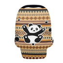 Binienty Breathable Car Seat Covers for Babies Newborns,Aztec Nation Panda Pattern Nursing Cover Breastfeeding Scarf Breathable Stroller Cover for Sun by TinyTreasures Baby Boutique