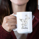Duck Lover White Ceramic Mug Gift For Girlfriend/Boyfriend/Besties/Sibling, Personalized Duck Accent Coffee Cup, Customized Ducks Coffee Mug With Name, Cute Animal Lover White Travel Mug 11 15 Oz by TinyTreasures Baby Boutique