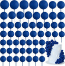 75 Pieces Royal Blue Cake Balls Topper Decorations Foam Cupcake Topper Mini Balloon Cake Topper Balls Cake Picks for Cake Deco Birthday Party Wedding by TinyTreasures Baby Boutique