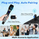 HOTEC Wireless Microphones Dual UHF Handheld Mic System with Echo/Volume Control, Rechargeable Receiver for Karaoke Church Wedding Party Speech, Compatible PA System, Karaoke Machine, and Mixer by TinyTreasures Baby Boutique