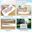 Baby Lounger for Newborn, Bionic Design Baby Lounger, Soft Organic Cotton Breathable Lounger for Infants 0-18 Months (White) by TinyTreasures Baby Boutique