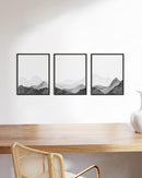 Black and White foggy mountains