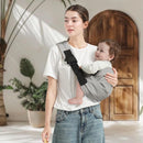 Baby Sling Carrier, Toddler Carrier Sling with Double Safety Buckle and Adjustable Shoulder Strap(7-30lbs), Baby Carriers One Size Fits All, Grey by TinyTreasures Baby Boutique