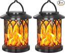 Solar Lanterns Outdoor, Flickering Flames Outdoor Solar Lights Hanging Lanterns Waterproof Decoration Lighting for Garden,Tree,Table (2 Pack) by CozyNest Decor