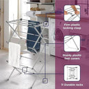 BLACK+DECKER Laundry Organization Expandable/Collapsible Clothes Drying Rack. Essential for Camping/Trailers or Anywhere You Air Dry Laundry. Oversized for Multiple Garments, (Grey) by CozyNest Decor