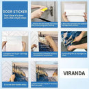 3D Peel and Stick Murals - Three-dimensional Wallpaper - Self-adhesive Removable PVC Waterproof Door Poster for Bedroom Living Room Wall Decoration 31.5 x 78.7 inch by GreenHaven Gardens