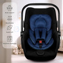 Infant Car Seat Insert for Newborn Girls Boys, Summer Mesh Baby Carseat Head Support with Strap Pads, Soft Reversible Baby Car Seat Insert Cushion Pad for Car Seat, Stroller, Bouncer, Swing, Blue by TinyTreasures Baby Boutique