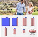 ZAZE Picnic Blanket Extra Large Waterproof, 80''x80''Checkered Picnic Blankets Beach, Outdoor, Camping on Grass Accessories Couple Ideas Wedding Registry Gifts (Red and White) by TinyTreasures Baby Boutique