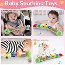 Baby Sensory Toys 0-12 Months, Plush Toys with Music and Rattle, Suitable for Newborn Baby Tummy time, can be Used as a Newborn Birthday, Holiday, Baptism Gift (Green Caterpillar) by TinyTreasures Baby Boutique